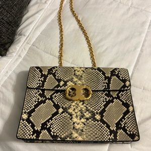Tory Burch Snake Print Handbag
